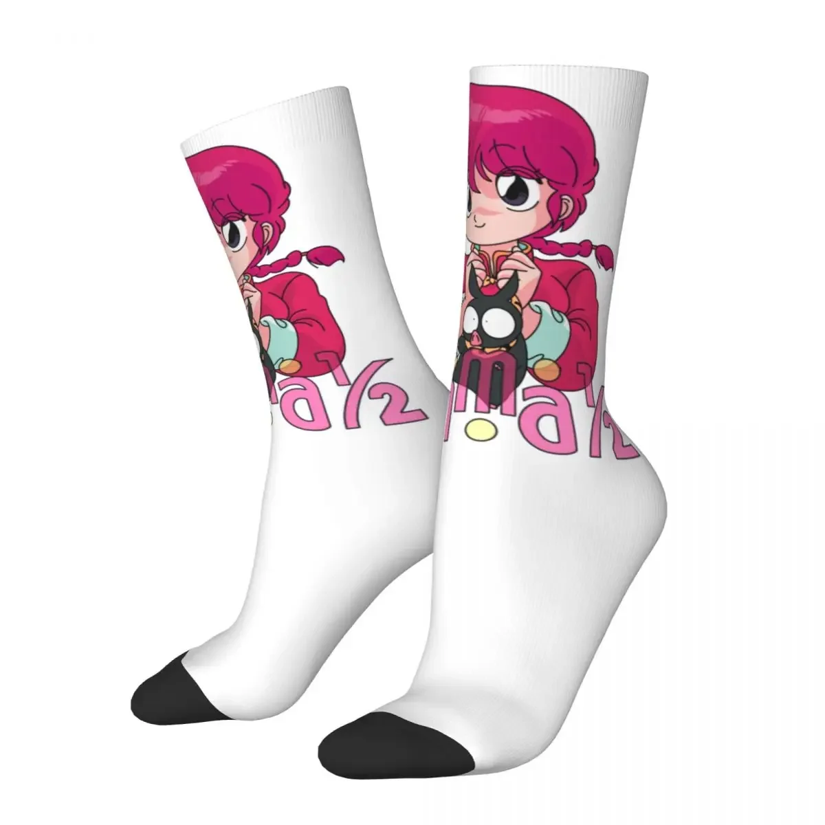 Spring Autumn Winter Retro Unisex Ranma 1/2 Saotome Pig Socks Stuff Sports Socks Cotton Birthday Present