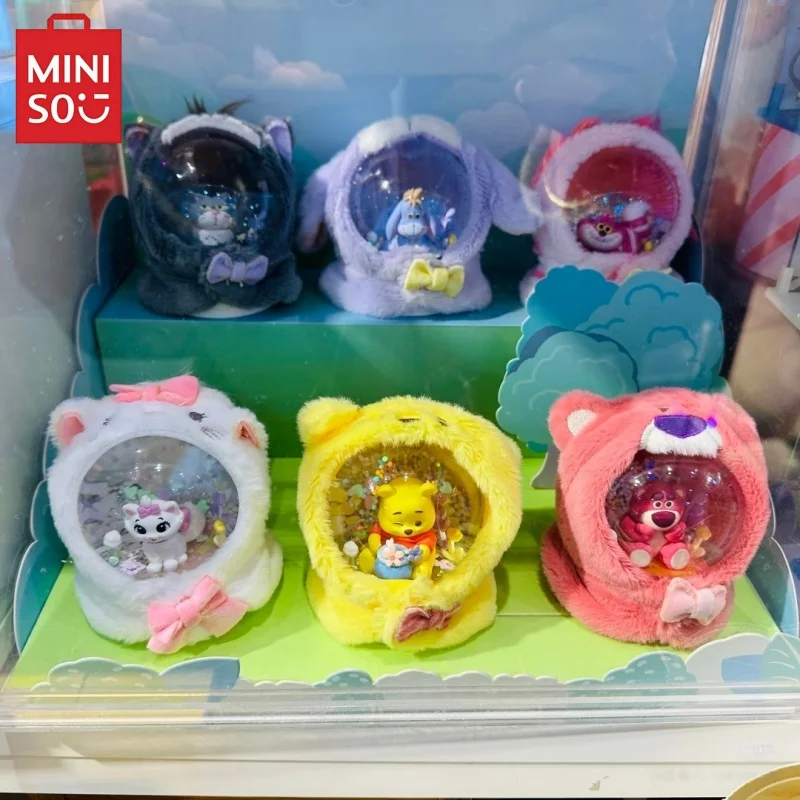 

New Miniso Mao Mao Season Series Plush Crystal Ball Blind Box Cute Fun Desktop Toy Collectible Surprise Gift Trendy Blind Box