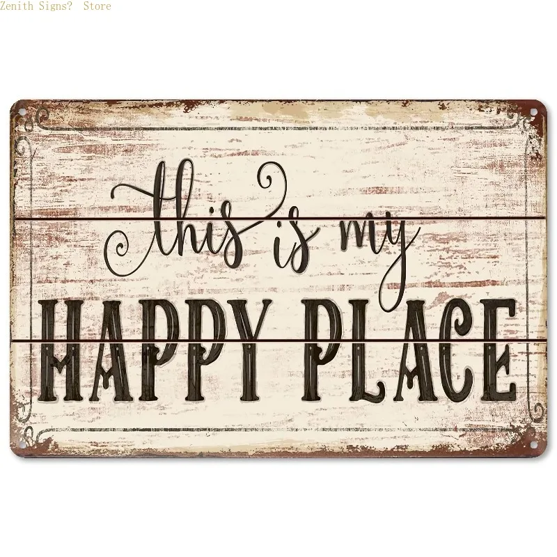 2D Flat Premium Iron Wall Art Sign Featuring Exquisite Retro Design and Weather-Resistant Finish Ideal for Both Indoor Outdoor