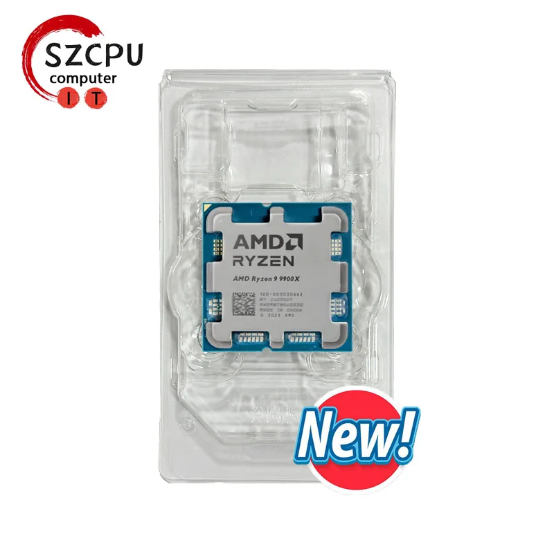 AMD R9 9900X Ryzen 9 9900X New Processor 5.6GHz 12-Core 24-Thread 76MB Game Cache 4NM TDP 120W Socket AM5 Gaming CPU Zen 5