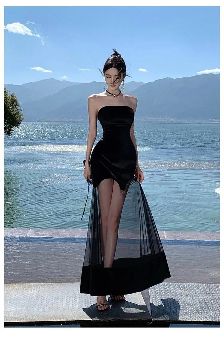 Dresses Womens Queen Short-Sleeved Cake Dress Puff Sleeve Tiered Layered Gathered Ruched Smocking Shirring Decorative Applique