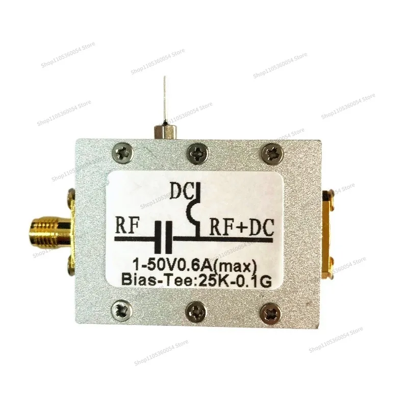For RF Isolators, Biases, Coaxial Feed Bias Tee 25K-100MHz Low Insertion Loss HF AM