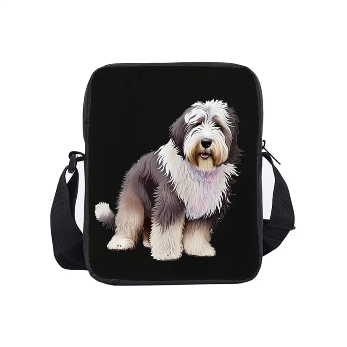 

Cute Dog Print Single Sided Messenger Bag for Boy/Girls Children Best Gifts 3D Cartoon Simple Casual Crossbody Bag
