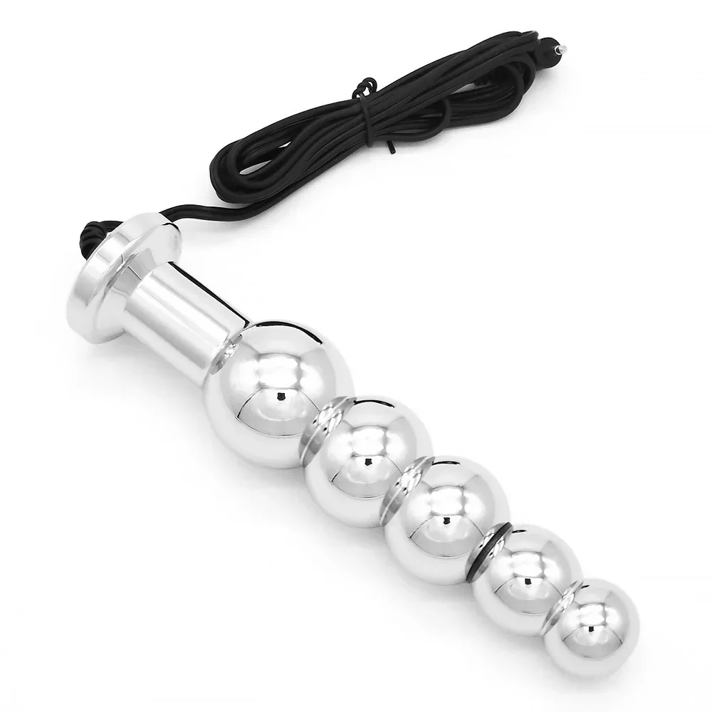 Accessories Sex Toys for Men Women Electro Butt Plug Metal Therapy Massager Electric Shock Anal Plug Medical Themed Toys