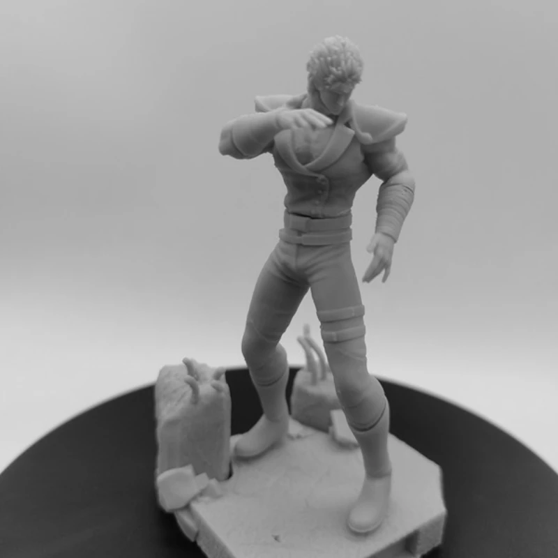 

1/24 Scale 75mm Resin Figure Anime Resin Figure Fist of The North Star Assemble Model Kit Unassembled Unpainted 3D Statue toy