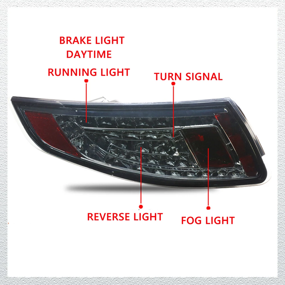 

LED Tail Lights for Porsche 911 997 997.1 05-08 EMARK DOT led Car Taillights Assembly Signal Auto Accessories Modified Lamp