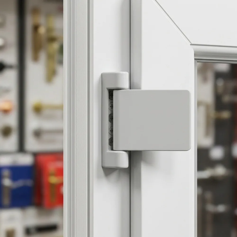 Aluminum alloy Doors Casement Flag Hinge High Security Suitable for Plastic Steel Doors White Color Iron Accessories