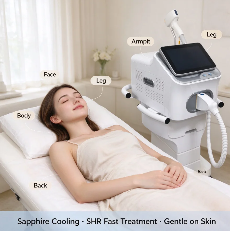2-in-1 Diode Laser & Picosecond, Painless Permanent Hair Removal and Tattoo Removal, 4 Wavelengths for All Skin Tones, Professio