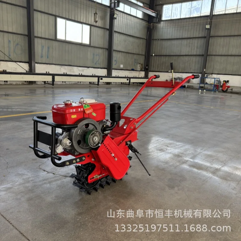 

(Customized for sea shipping) Air-cooled 178 diesel plow machine, chain-track Little Red Bull orchard, forest, vegetable field,