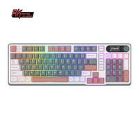 RK S98 ROYAL KLUDGE Top Mount Mechanical Keyboard TFT Screen Knob 96% RGB Backlit Tri-mode Wireless Gaming Keyboard PBT Keycaps