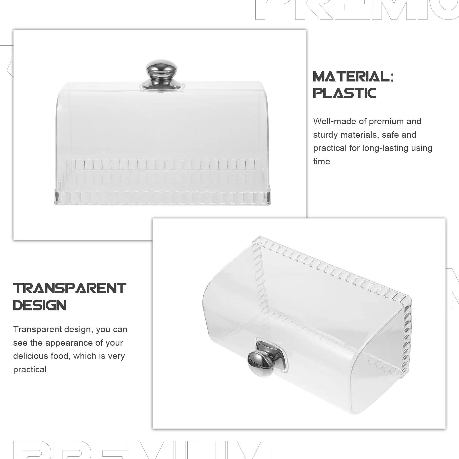 

Food Cover Cake Covers Dome Clear Transparent Plastic Dessert Protective Cover Food Tray Buffet Home Restaurant Practical Long