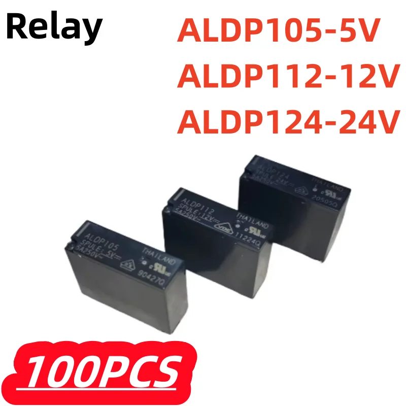 

100 шт./лот, 100% новое ALDP105 ALDP112 ALDP124 5 В 12 В 24 В постоянного тока, оригинальное силовое реле