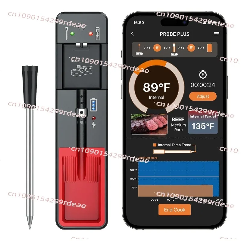 Smart Wireless Bluetooth BBQ Meat Thermometer | For Home Grilling