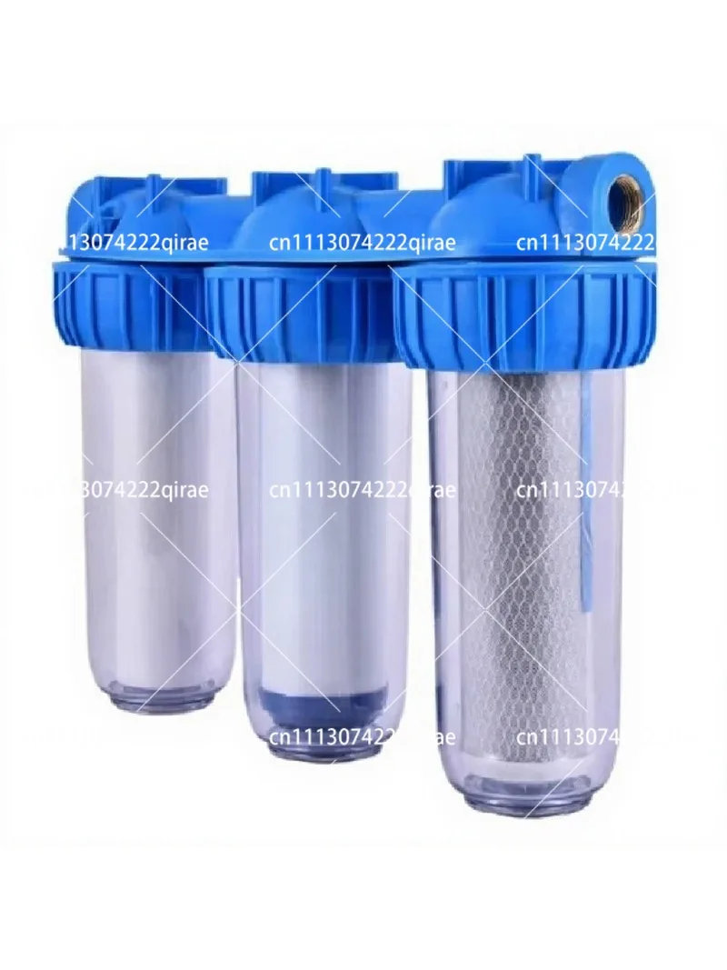 10 Inch Transparent Triple Pre-Filter Water Purification System for Kitchen Tap Clear Filtration Pipe Accessory