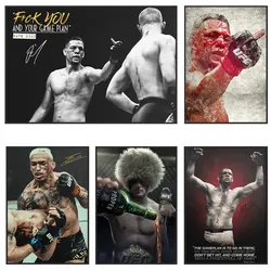 Boxing Conor McGregor Professional Boxers Nate Diaz Gloss Poster Canvas Print Painting Wall Decor Art Gym Room Decoration