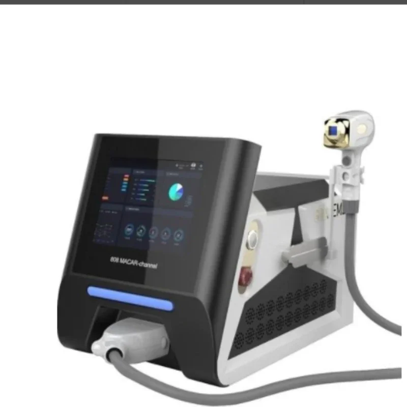 3 Wavelength 808 1064nm professional  portable painless diode laser powerful hair removal machine  for markos