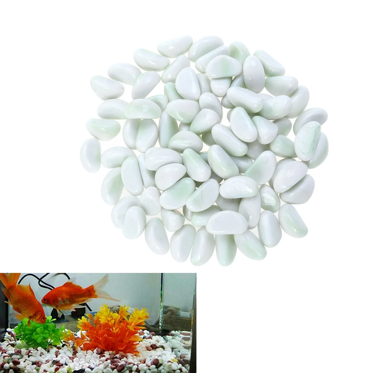 

Decorative Pebbles Stone Decor Multicolor Moss Bottle Cobble S Artificial Gravel Riverstone L scaping Garden