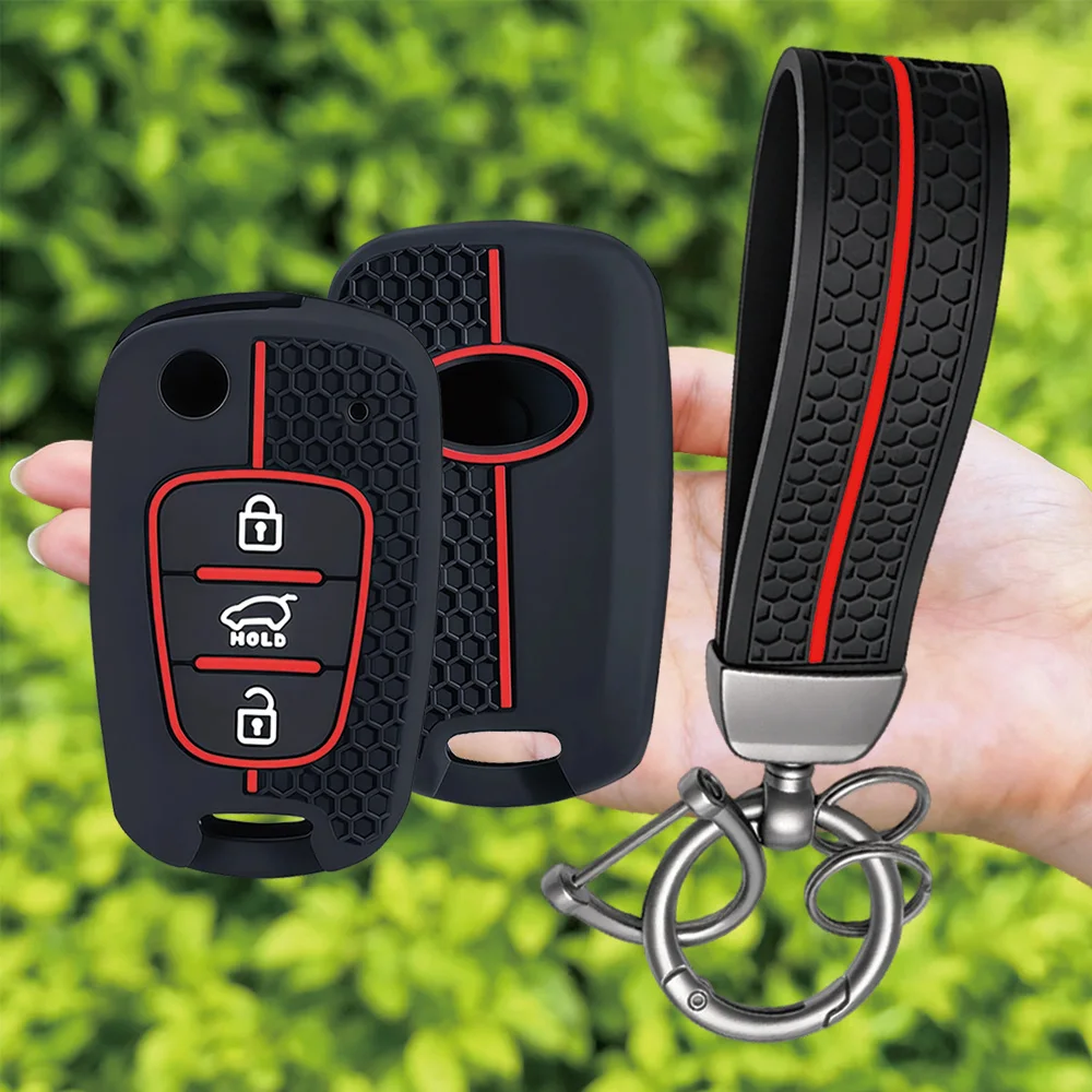 Keychain For Hyundai I20 I30 Ix20 Ix25 Ix35 Elantra Accent KIA Sportage Rio 3 Soul Optima Ceed Pro K5 K2 Remote Key Case Cover