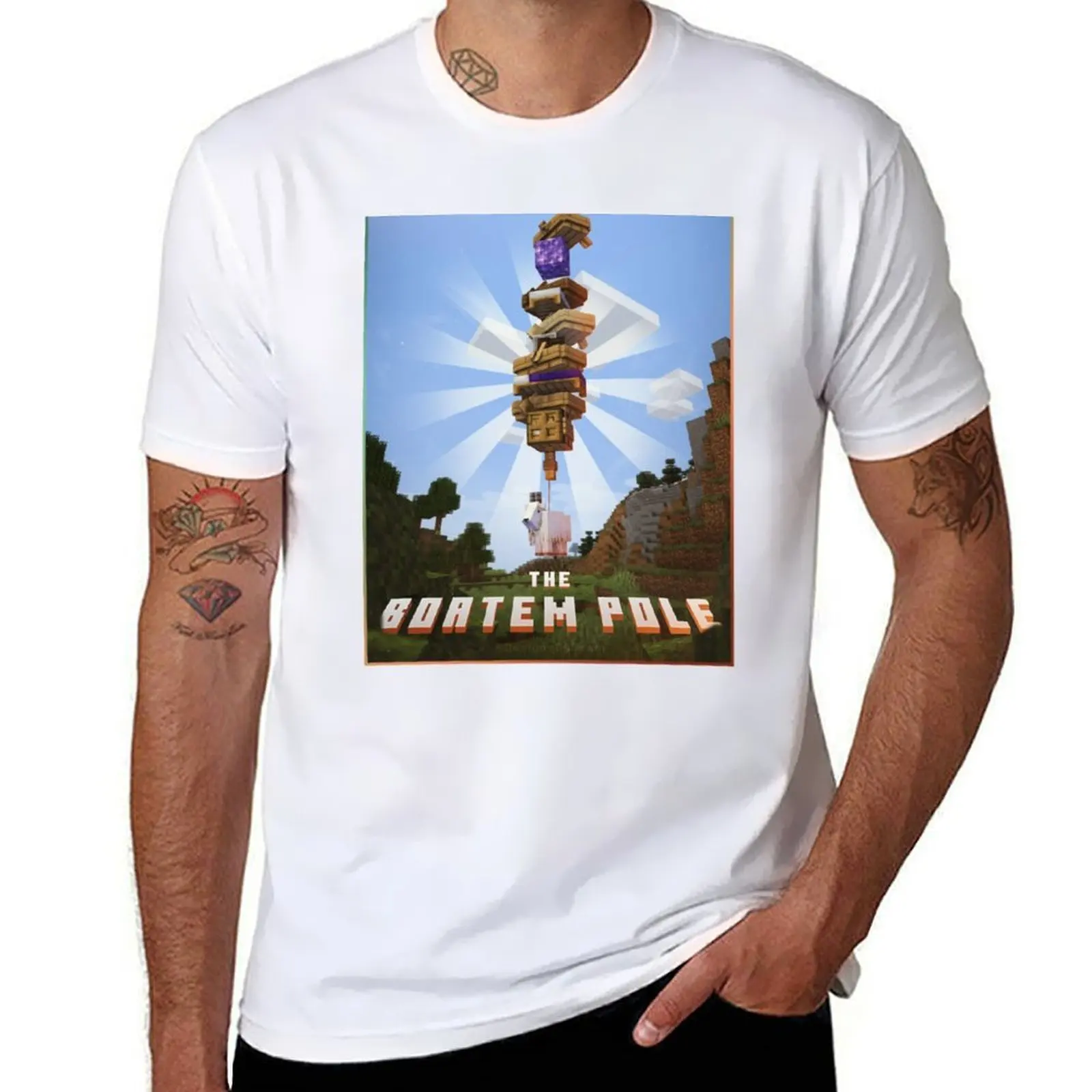 

Hermitcraft - The Boatem Pole [No copper] T-Shirt t shirts for man pack white cotton t shirt pack T-Shirt