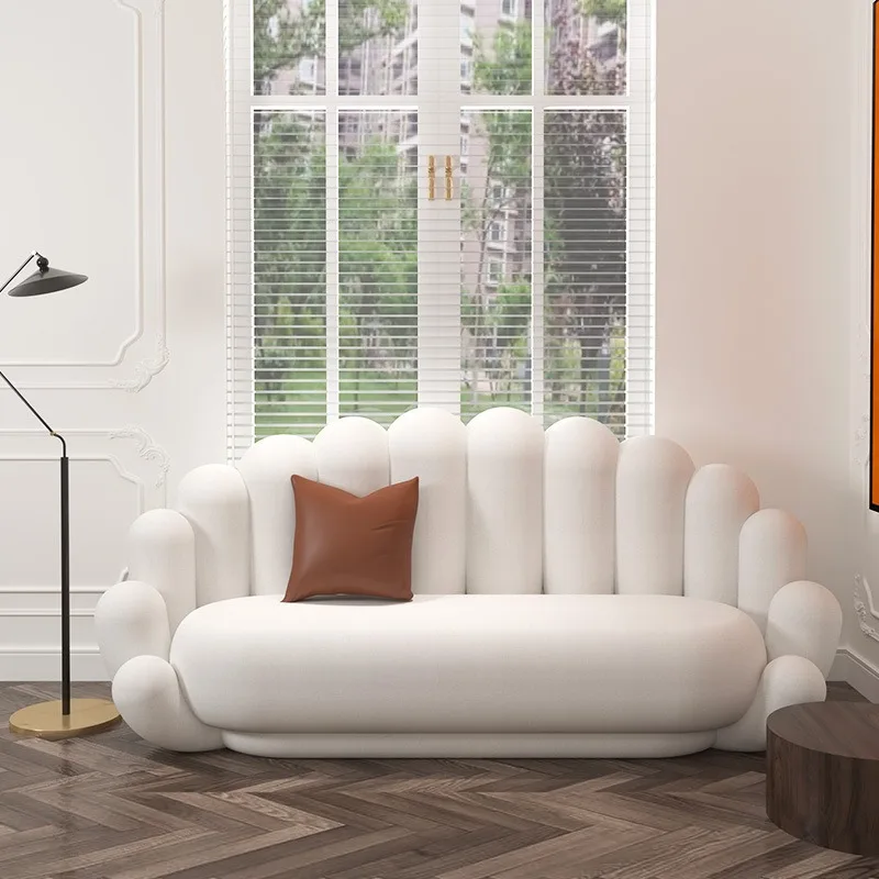 Fashion office sofa clothing store meeting guests personalized creative small sofa coffee table combination