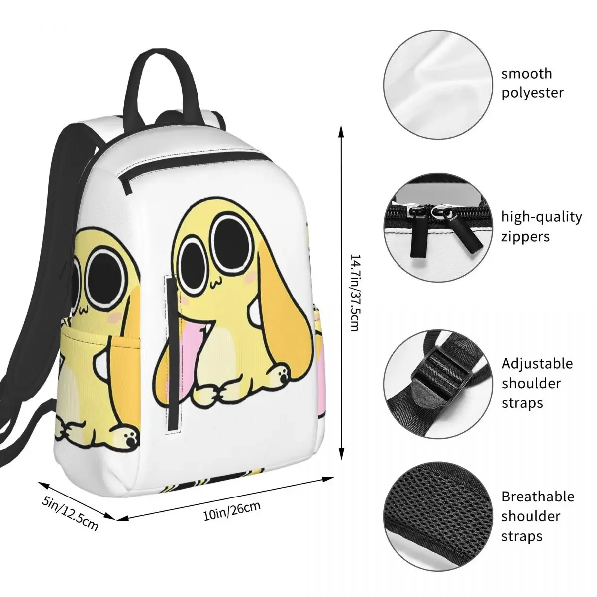 Chikn Nuggit Merch Character Backpack Student BookBag Kids School Bag Computer Shoulder Bags Men Women