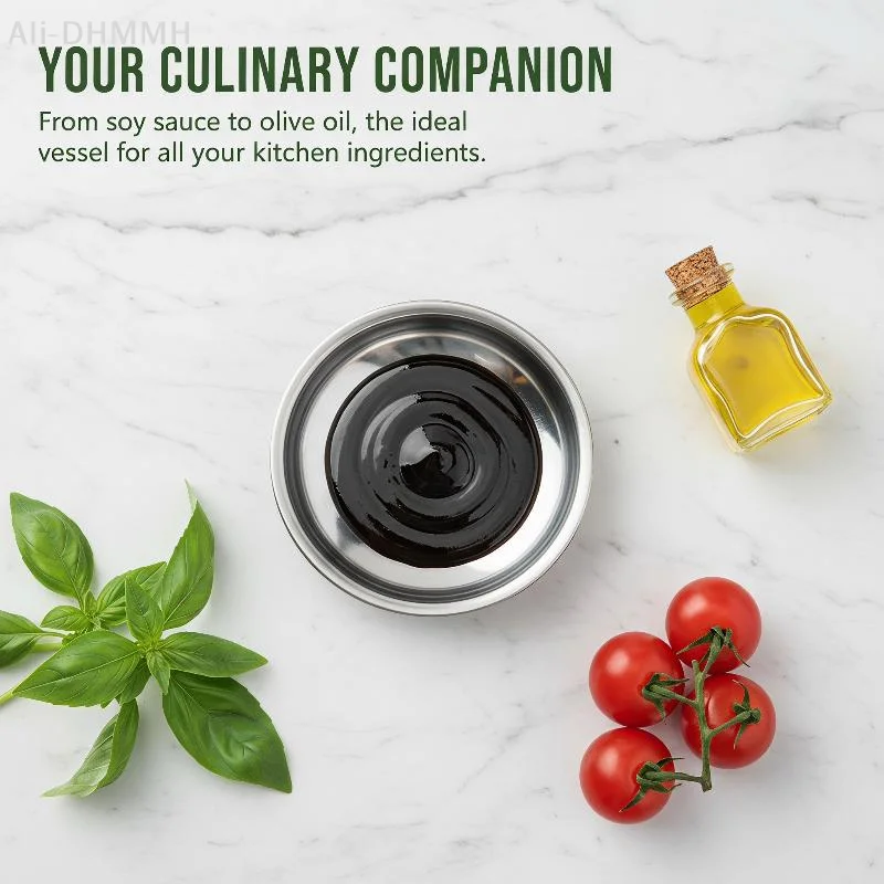 Stainless Steel Sauce Dishes BPA Free Rust Proof Food Safe  Mini Dipping Plates for Home Kitchen Sushi Soy Sauce Serving