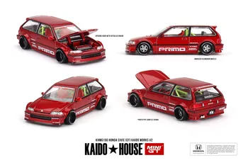 Kaido House + MINIGT156 Civic EF Kaido Works V2 Druckguss-Modellauto