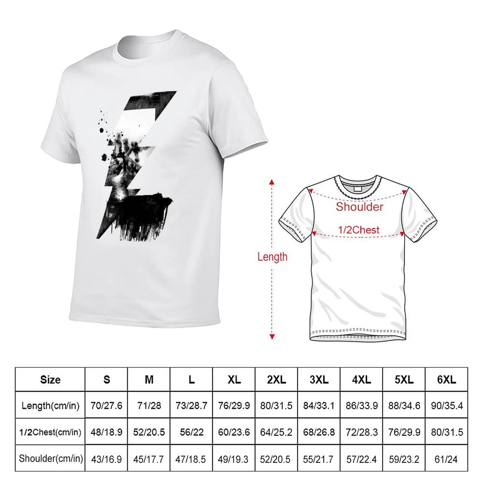 Edge U2 Joshua Tree Lightning Bolt T-Shirt boys whites oversized t shirt slim fit t shirts for men