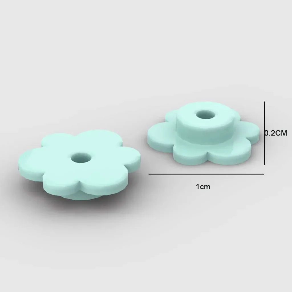 500pcs Small Flower 3742 Building Block MOC Parts Flowerhead Brick Toys Creative Compatible with Major Brand For Gift gallery 2