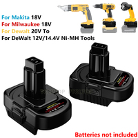 For Dewalt 20V to 12V Battery Adapter For Makita/Milwaukee 18V Li-ion Battery Convert to For DeWalt 12V/14.4V Ni-MH Power Tools