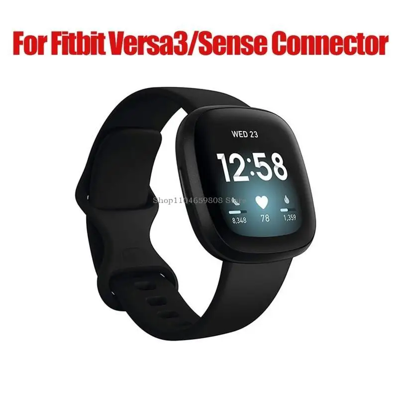 Strap Connector Metal Link Adapter Connector for Fitbit Versa3 Watch Band