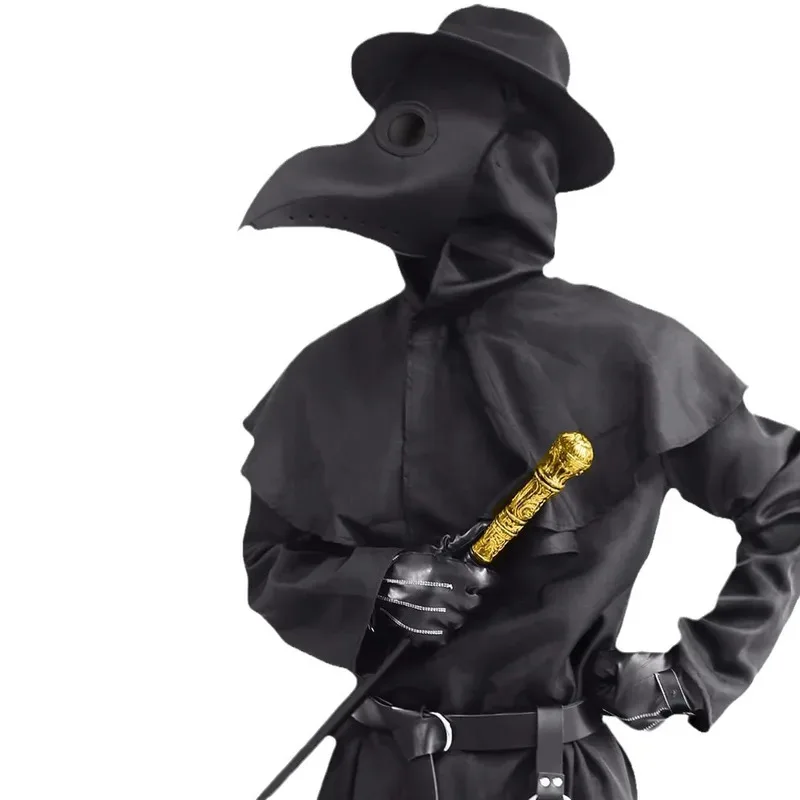 Doctor Schnabel Plague คอสเพลย์เครื่องแต่งกายชุดสีดําเด็กฮาโลวีน Carnival Cosplay Doctor Schnabel ที่กําหนดเองเสื้อผ้า