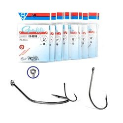 1 pack LS-9939 Fishing Hooks Saltwater Fishing Gear Accessories Assist Jig Head Fishing Hooks Japan Carp Hook Squid Hooks
