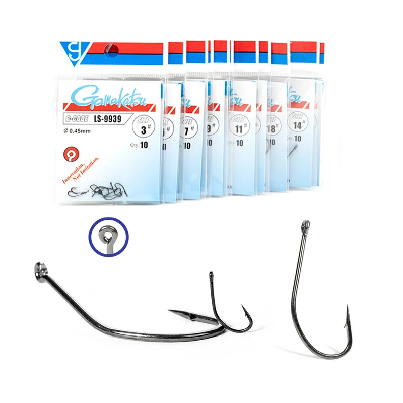 1 Pack LS-9939 Fishing Hooks Saltwater Fishing Gear Accessories Assist Jig Head Fishing Hooks Japan Carp Hook Squid Hooks