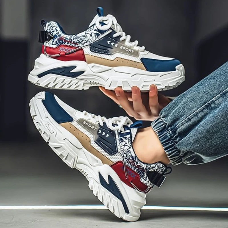 

Thick Platform Breathable Running Low-Top Man Casual Sneaker Hiking Trekking High Quality Spring and Autumn Sports Shoes for Men