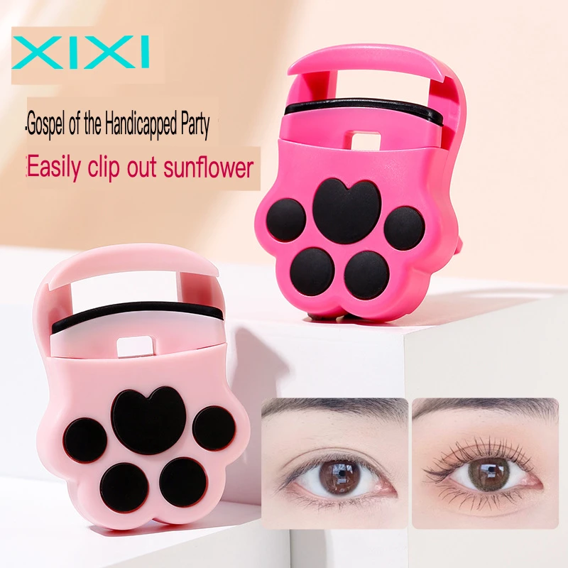 Xixi Mini Cat Claw Eyelash Curler Natural curling long-lasting shape without clamping eyelids novice compact and portable