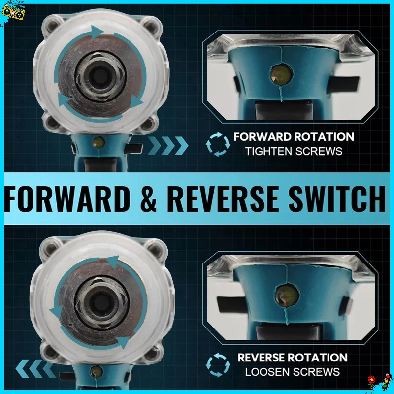 DTW600 Makita para destornillador de batería de 18V, destornillador eléctrico sin escobillas, taladro recargable para batería Makita