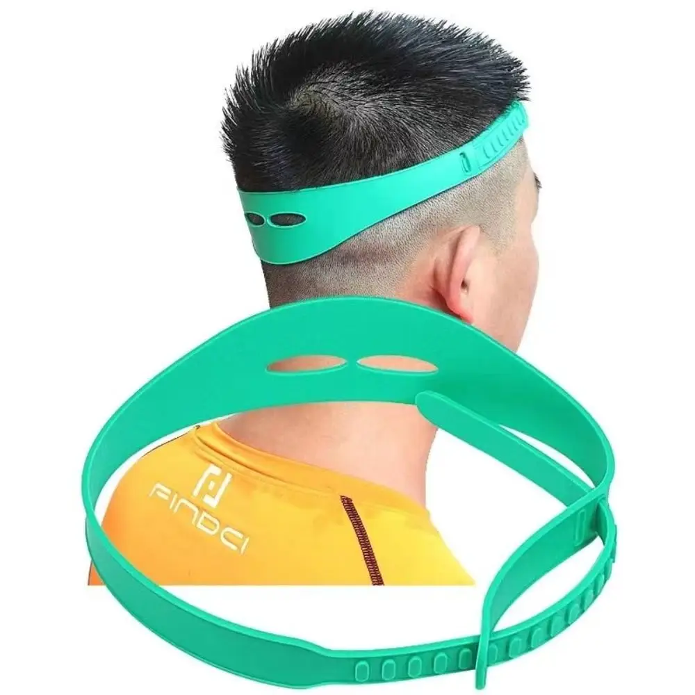 

Fashion Headband Salon Curved Silicone Adjustable Neckline Shaving Template Home Hair Trimming Hair Styling Hair Trimming Guide