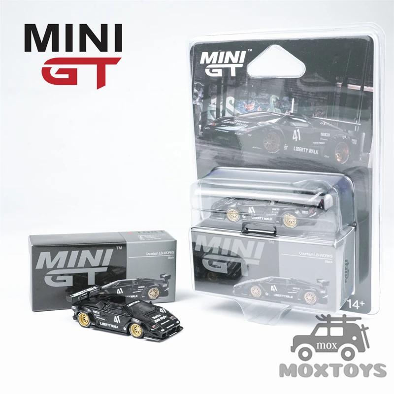 

MINI GT 1:64 Countach LB-WORKS Черная литая модель автомобиля