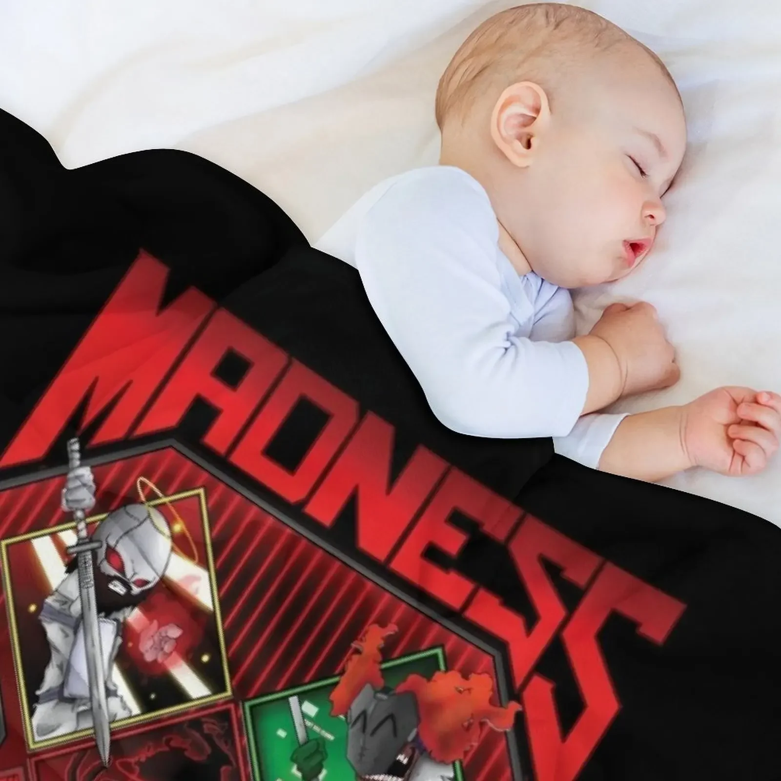 Madness combat ALL 6 MAIN CHARACTERS ART Throw Blanket Kid'S Bed Sofa manga Blankets