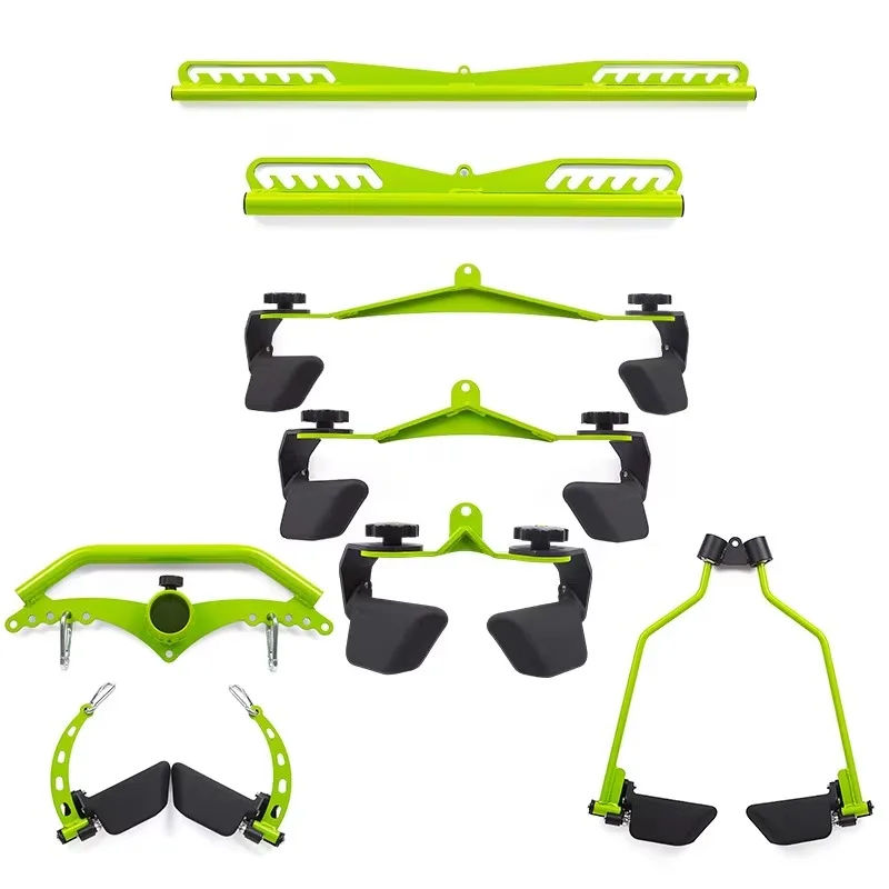 8-in-1 Steel Gym Accessory Set, Adjustable Lat Pulldown Cable Attachments for Weightlifting & Full Body Training