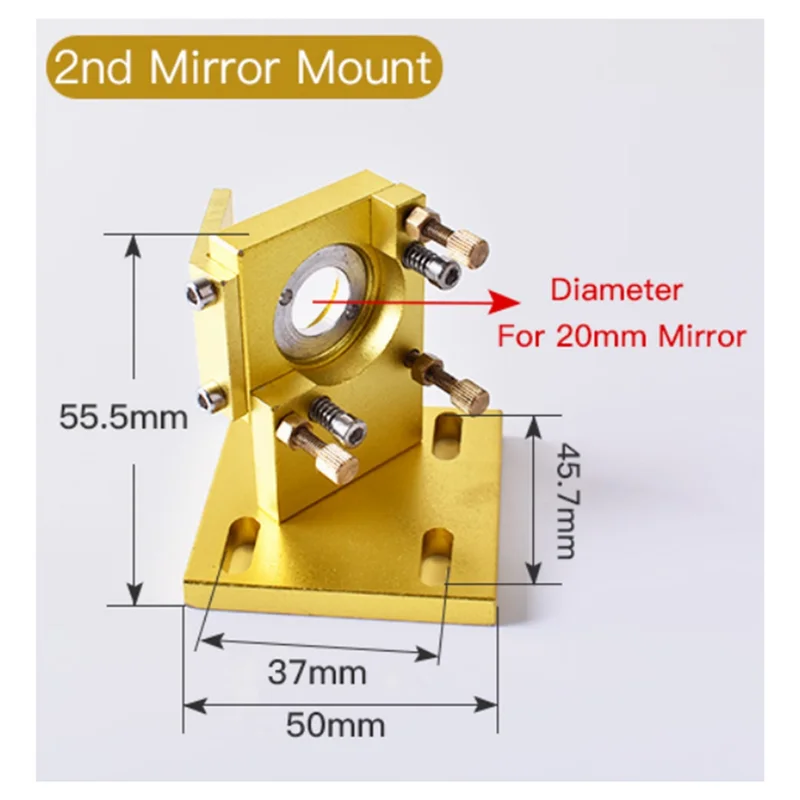 

ABUI-20Mm Mo Si Mirror Head Set Встроенный держатель для станка 4060 K40 (полный комплект, 20 мм)