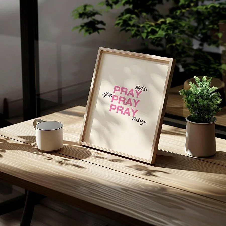 الوردي الحديثة المسيحية جدار الفن صورة الكتاب المقدس الآية الفنية الكتاب المقدس يطبع قماش لوحات غرفة المعيشة أو مكتب جدار ديكور #4