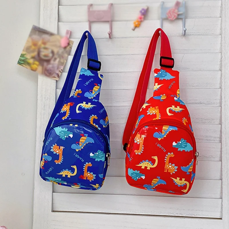 Summer Cartoon Kids\' Chest Bag Girl Boy Waist Bag Light Weight One-shoulder Shoulder Bag Exquisite Workmanship Cute Printing Bag