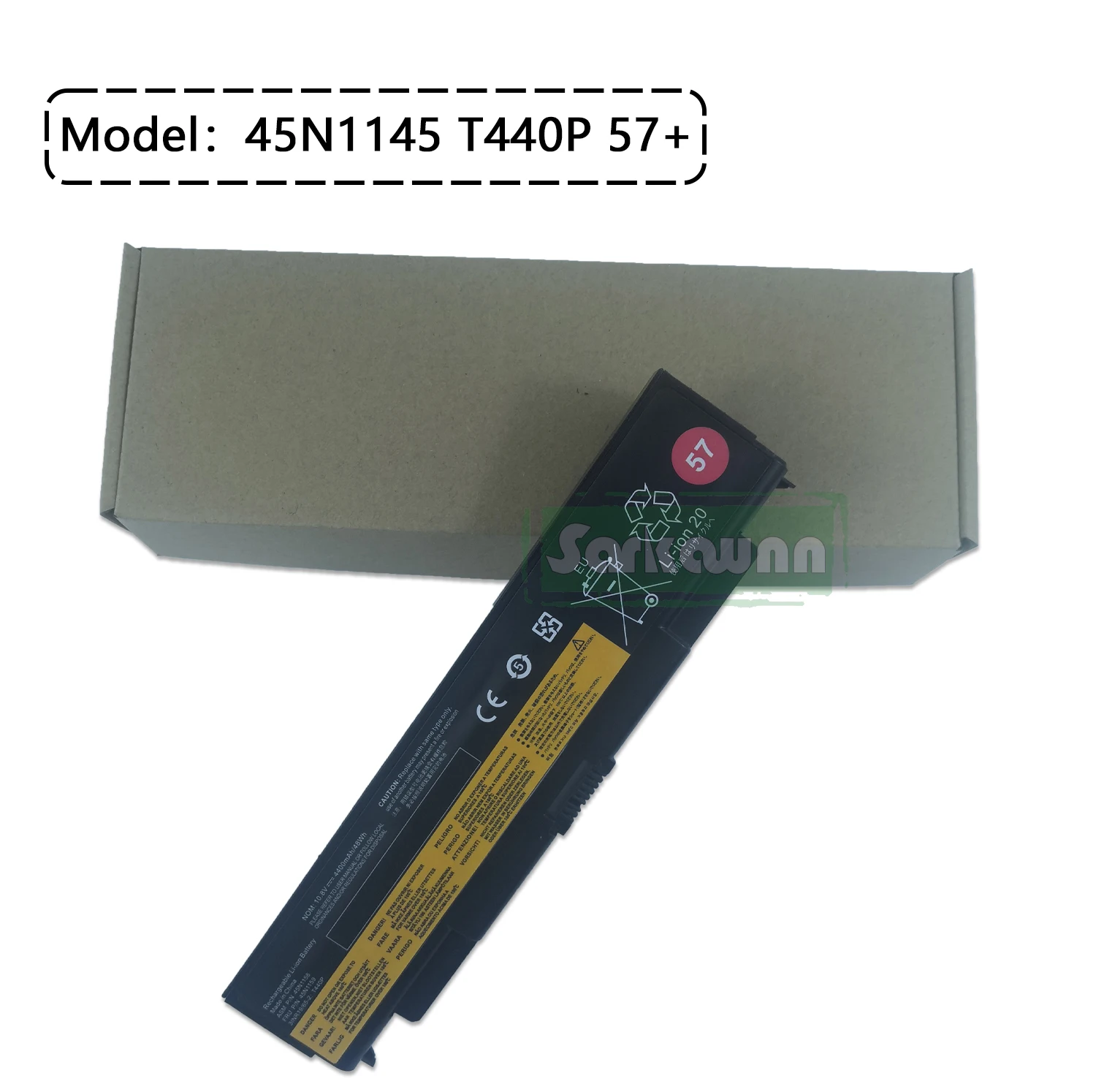 بطارية Sarkawnn-كمبيوتر محمول ، 6 خلايا ، 45n1145 ، t440p ، 57 + ، لينوفو ثينك باد t440p ، t540p ، l410 ، l540 ، w540