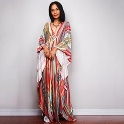 Plus Size sukienki damskie Kaftan w kwiatowy wzór Kaftan sukienka z krótkim rękawem strój kąpielowy zakrywają odzież na lato