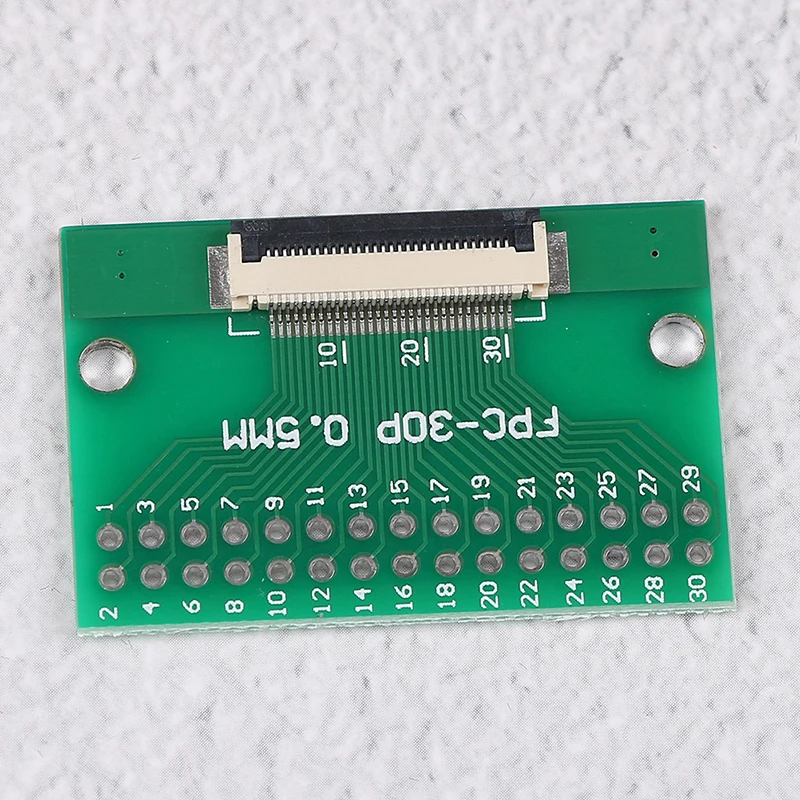 1Pcs 30 pin 0.5mm FFC FPC to 30P DIP 2.54mm PCB converter board adapter