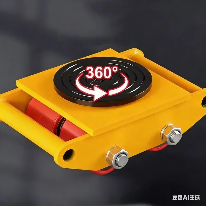 6 Tons Platform Wheel Load Industrial Weigh Large Handling Wheel Truck Heavy Equipment Mobile Universal Tank Wheel