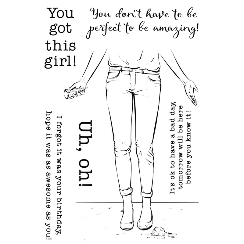 2021 новые английские слова «вы получили эту девушку», прозрачный штамп для творчества, изготовления букв, поздравительных открыток, скрапбукинга, без металлической резки