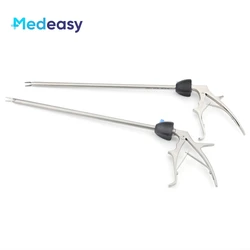 10mm Laparoscopic Titanium Clip Applicator, Surgical Instruments Titanium Clips Applier Single/Double Action for LT300